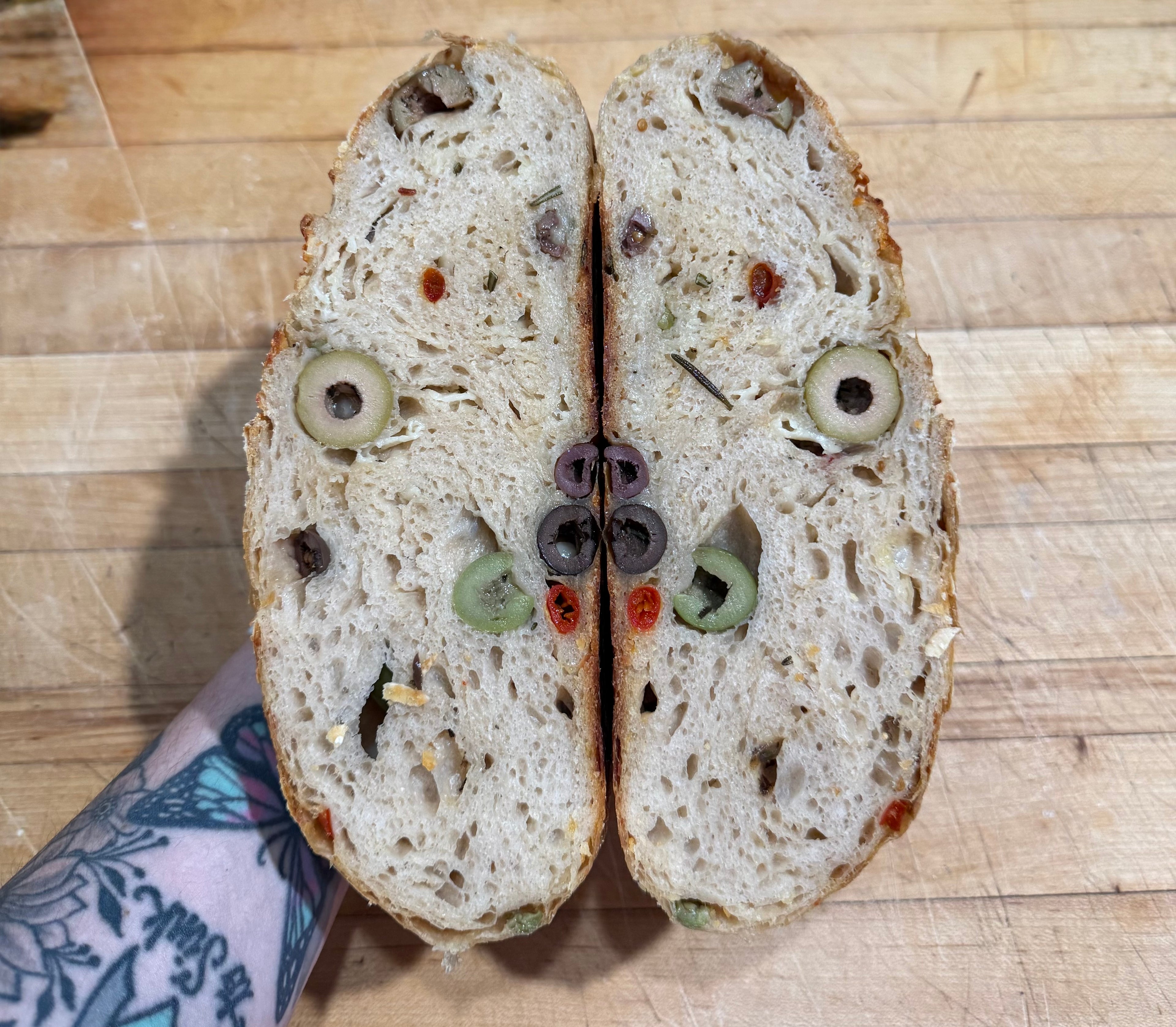 Olive & Provolone Sourdough